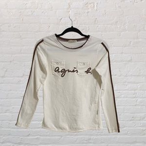 104. AGNES B. Sammigg Long Sleeve T-Shirt - Ladies Size XS